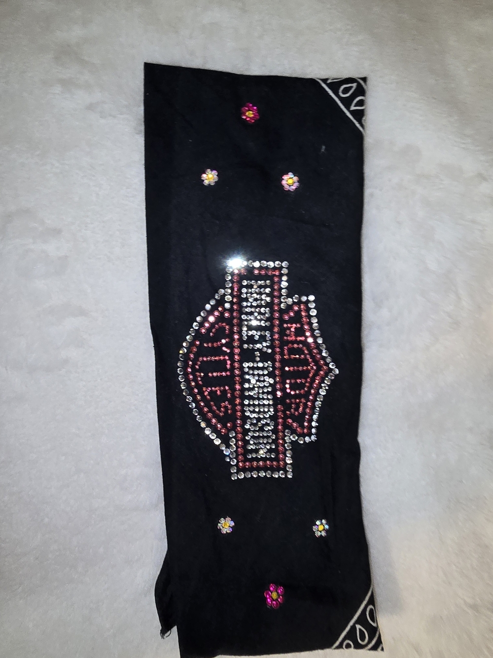 Harley-Davidson Kids Black Rhinestone Bandana Bottom